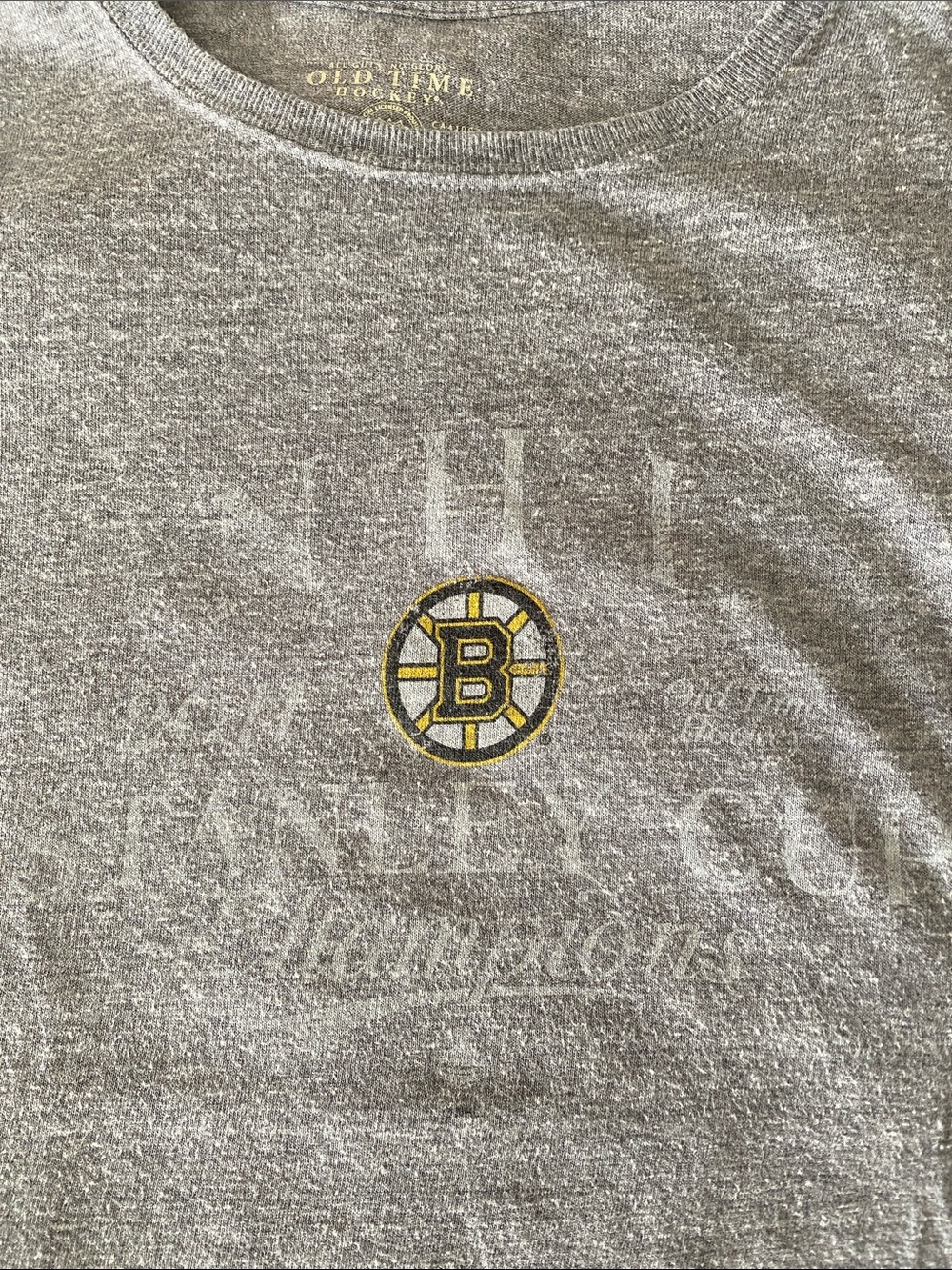 Boston Bruins Gray Short-Sleeve Crew Tee by